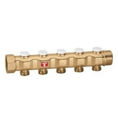 663150 Collettore di mandata con detentori 1 1/4" x5 3/4"M CALEFFI 663150