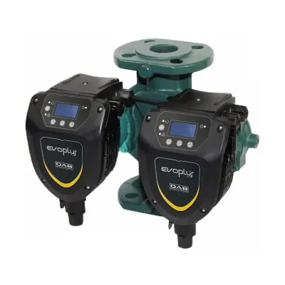 Dab Pumps EVOPLUS SMALL D 60/220.32 M Circolatore elettronico a rotore bagnato per piccoli impianti ad uso abitativo e commerciale, versione gemellare con corpo pompa flangiato DN 32 60150955