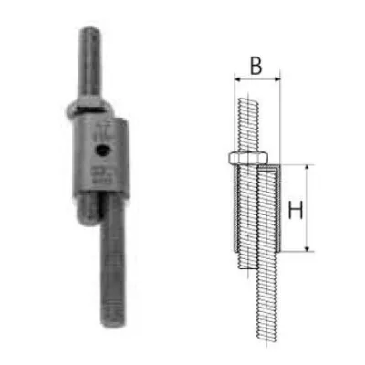 Art. 6458 Manicotto per accoppiamento barre filettate per filetti M8 6458008-