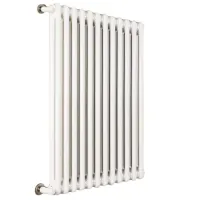 Ardesia radiatore tubolare 2 colonne 15 elementi h.500 - colore bianco RAL9016 - completo di tappo cieco e riduzioni da 1/2" 3541700024282