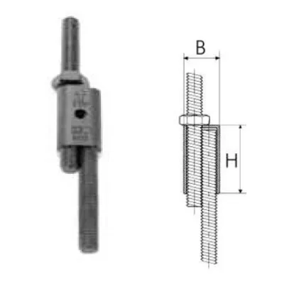 Art. 6458 Manicotto per accoppiamento barre filettate per filetti M10 6458010-