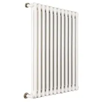 Ardesia radiatore tubolare 2 colonne 18 elementi h.600 - colore bianco RAL9016 - completo di tappo cieco e riduzioni da 1/2" 3541700026719