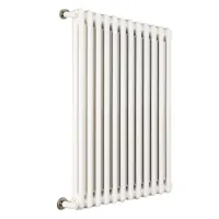 Ardesia radiatore tubolare 2 colonne 19 elementi h.750 - colore bianco RAL9016 - completo di tappo cieco e riduzioni da 1/2" 3541700029870