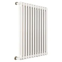 Ardesia radiatore tubolare 2 colonne 20 elementi h.676 - colore bianco RAL9016 - completo di tappo cieco e riduzioni da 1/2" 3541700004740