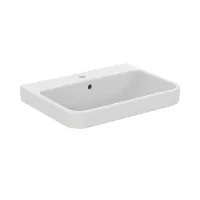 Ideal Standard I.LIFE B lavabo top L.65 cm, monoforo, con troppopieno, colore bianco finitura lucido T460601