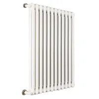 Ardesia radiatore tubolare 2 colonne 21 elementi h.600 - colore bianco RAL9016 - completo di tappo cieco e riduzioni da 1/2" 3541700010289