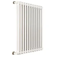 Ardesia radiatore tubolare 2 colonne 22 elementi h.600 - colore bianco RAL9016 - completo di tappo cieco e riduzioni da 1/2" 3541700001237