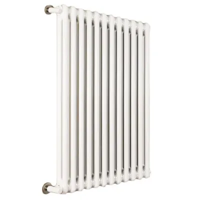 Ardesia radiatore tubolare 2 colonne 23 elementi h.600 - colore bianco RAL9016 - completo di tappo cieco e riduzioni da 1/2" 3541700015310