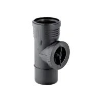 Braga d'ispezione 90° Geberit Silent-PP ø125mm con apertura rotonda 390.627.14.1