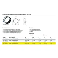 Silent-Pro braccialetto collare Geberit isolato, con dado filettato M8/M10 ø110 mm zincato 393.599.26.1