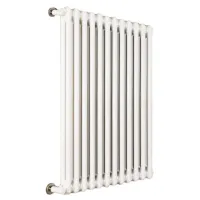 Ardesia radiatore tubolare 2 colonne 27 elementi h.586 - colore bianco RAL9016 - completo di tappo cieco e riduzioni da 1/2" 3541700064056