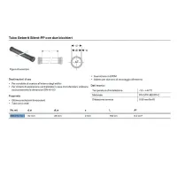 Tubo Geberit Silent-PP con due bicchieri ø32 x L.1500mm 390.012.14.1