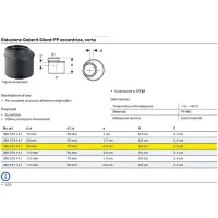 Riduzione Geberit Silent-PP eccentrica, corta ø90 x 75mm 390.475.14.1