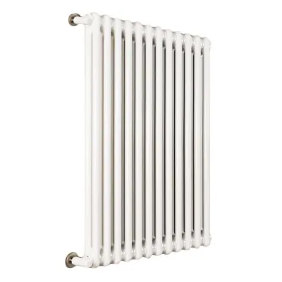 Ardesia radiatore tubolare 2 colonne 34 elementi h.600 - colore bianco RAL9016 - completo di tappo cieco e riduzioni da 1/2" 3541700045703