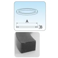 Guarnizione piatta ø44,5x36x3 per raccordo 1"1/2 per sifone 8.0284.02