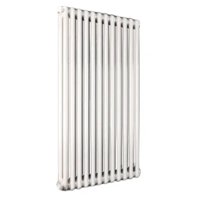 Ardesia radiatore tubolare 2 colonne 4 elementi h.600 - colore bianco RAL9016 - completo di 4 riduzioni da 1/2" 3541700080043