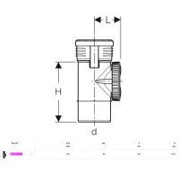 Braga d'ispezione 90° Geberit Silent-PP ø125mm con apertura rotonda 390.627.14.1