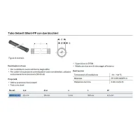 Tubo Geberit Silent-PP con due bicchieri ø32 x L.2000mm 390.013.14.1