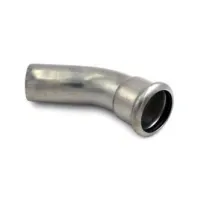 181/451 Curva 45° MF ø76,1 inox 316L a pressare 181076451