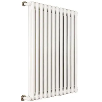 Ardesia radiatore tubolare 2 colonne 5 elementi h.500 - colore bianco RAL9016 - completo di tappo cieco e riduzioni da 1/2" 3541700086682