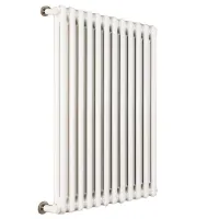 Ardesia radiatore tubolare 2 colonne 5 elementi h.900 - colore bianco RAL9016 - completo di tappo cieco e riduzioni da 1/2" 3541700024047