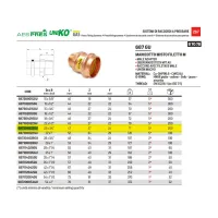 687 GU Manicotto misto filetto M ø22x3/4" AESP.UNIKO GAS 687304022GU