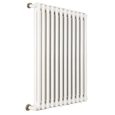 Ardesia radiatore tubolare 2 colonne 7 elementi h.900 - colore bianco RAL9016 - completo di tappo cieco e riduzioni da 3/8" 3541700014552