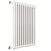 Ardesia radiatore tubolare 2 colonne 7 elementi h.900 - colore bianco RAL9016 - completo di tappo cieco e riduzioni da 1/2" 3541700023544