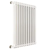 Ardesia radiatore tubolare 2 colonne 9 elementi h.786 - colore bianco RAL9016 - completo di tappo cieco e riduzioni da 1/2" 3541700034439