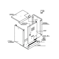 Cassetta inox aisi 304 - a porta unica - 500 x 300 x 240 mm (senza schienale cod. 00000051201) 00000051191