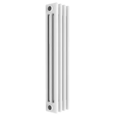 Ardesia radiatore tubolare 3 colonne 10 elementi h.1000 - colore bianco RAL9016 - 4 connessioni aperte con filettatura da 1" 3541700006781