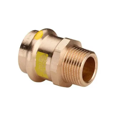 2611 Raccordo Nipple Fr Ø22X1" maschio bronzo per gas 346188