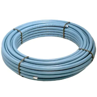 FLEXALL-ISO Tubo PE-RT/AI/PE-RT preisolato per uso sanitario e riscaldamento ø26x3 in rotolo da 25 metri (prezzo al metro) - Colore azzurro (Legge 10/91) 2550142630025