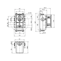 F3000 corpo incasso universale per miscelatore Fimabox doccia 1-2 uscite F3000