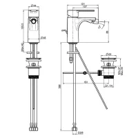 MAST F3132 Miscelatore bidet cromato F3132CR