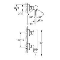 Essence Miscelatore monocomando per doccia 25252001