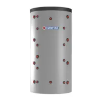 ECO COMBI 3 VC 800 serbatoio termoaccumulatore da 800 litri per acqua di riscaldamento con scambiatore corrugato in acciaio Inox 316L per ACS e 2 scambiatori fissi 3270162282282