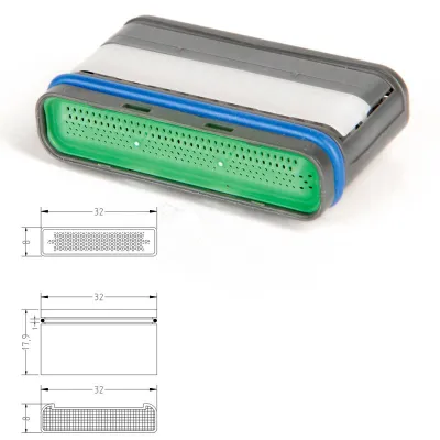 Aeratore rettangolare "PERLATOR" mm. 32 x 8 457700PC32X8