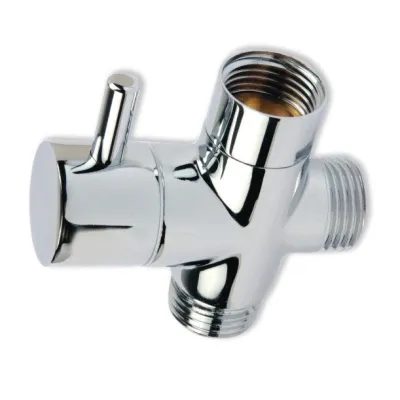 Deviatore a leva ottone cromato MF 1/2" x 1/2 " x M1/2" laterale 636500OC1/2"""