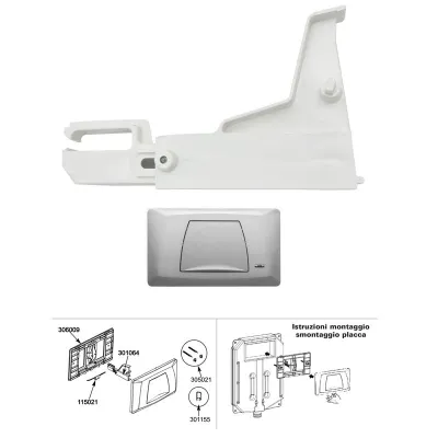 Leva comando placca mono Classic - Sorriso - Biblo CB301064