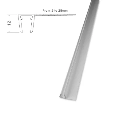 Profilo paragocce verticale box cristallo mm.3-4-5 sporgenza ala mm.12 777305PT