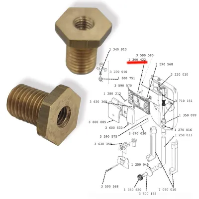 Raccordo M5 placca Aquastop F1300422