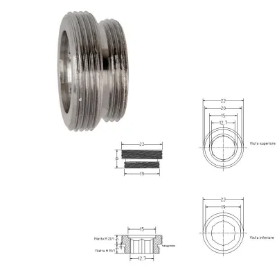 Riduzione cromata M19/1xM22/1 455800OCM19XM22