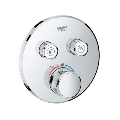 Grohe Grohtherm Smartcontrol miscelatore termostatico a 2 vie, finitura cromo, diametro 15,8 cm 29119000