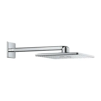 Grohe Rainshower Smartactive soffione doccia rettangolare 310 mm a parete sporgenza 430 mm, 2 getti, finitura cromo 26479000