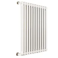 Ardesia radiatore tubolare 2 colonne 10 elementi h.786 - colore bianco RAL9016 - completo di tappo cieco e riduzioni da 1/2" 3541700054712