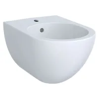 Geberit ACANTO bidet sospeso monoforo, con fissaggio nascosto e troppopieno, colore bianco, finitura lucido 500.601.01.2