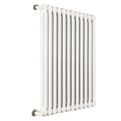 Ardesia radiatore tubolare 2 colonne elementi 18 h.750 - colore bianco RAL9016 - completo di tappo cieco e riduzioni da 1/2" 3541700048176