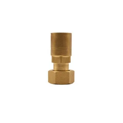 Raccordo a pressare con girello in ottone DN15 x 3/4" per tubo AISI304-AISI316L A03-0010-06619