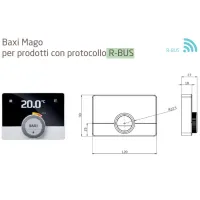 Baxi Cronotermostato modulante Baxi Mago con WI-FI integrato (R-BUS) 7701201